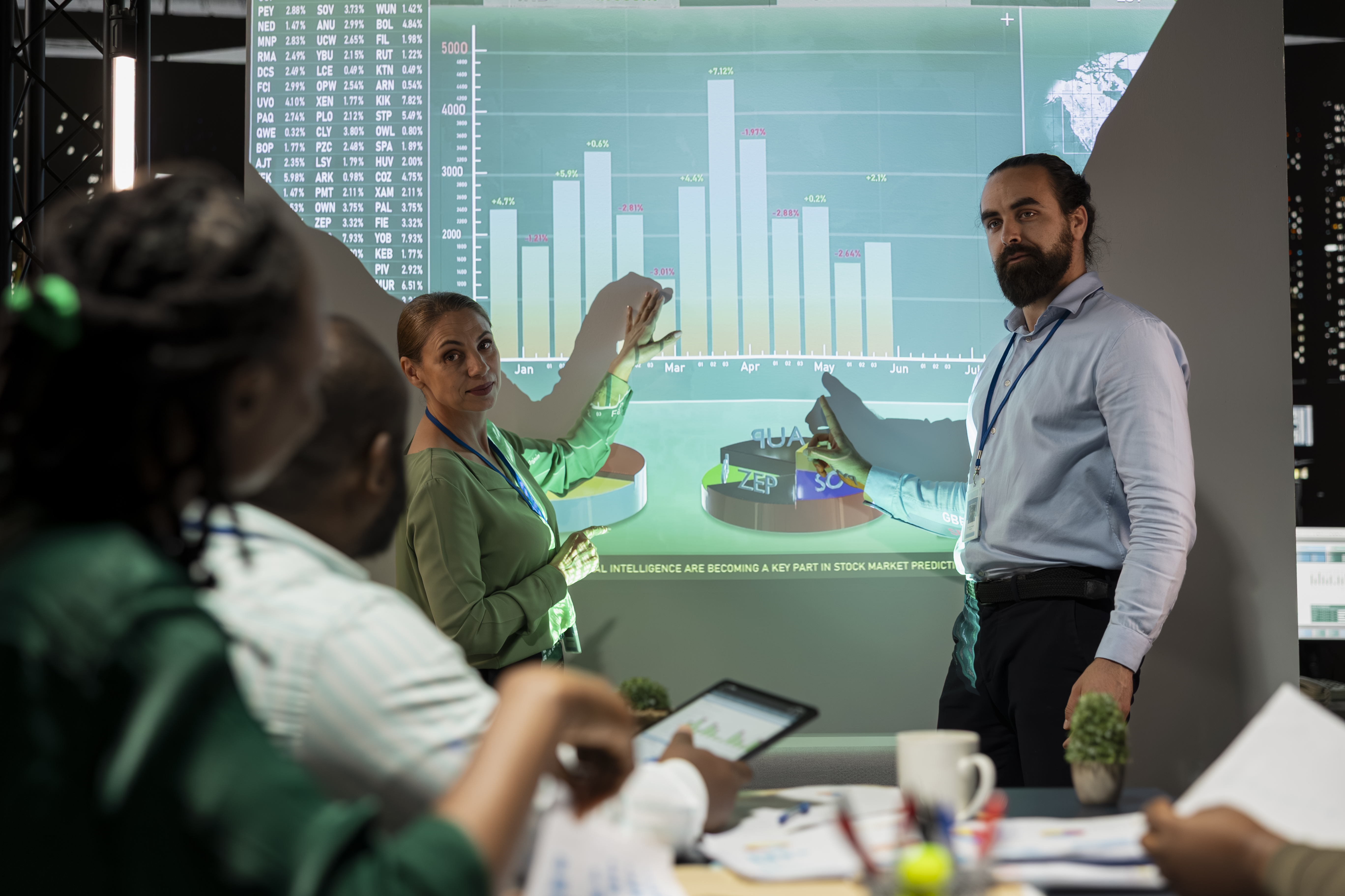 Blue Ark Innovations team collaborating on a technology solution